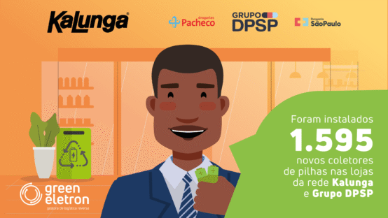 Agora você pode descartar pilhas em lojas Kalunga e nas drogarias São Paulo e Pacheco mais próximas de você